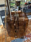 Vintage Mid Century Modern Of Lucite Plug In Hanging Light Fixture  60s 70s 