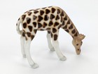 Vintage Small Porcelain Bone China Giraffe 4  X 3  Figurine Bending Down Grazing
