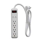 4-outlet Power Strip Surge Protector With 3 Ft  Cord  2-pack 