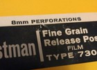 Kodak Eastman Fine Grain Release Positive Film 7302  8mm Perf 