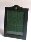 Rare Vintage British Monarchy Green Leather Photo Frame With Prince Philip Crest