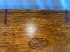 Antique 1889 Folding Oak    singer    Sewing Machine Accessory Box With Attachments