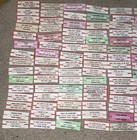 Large Lot Of 150 Original Jukebox 45 Record Title Strips  p104