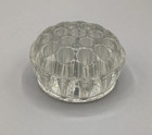 Vintage 19 Hole Clear Glass Flower Frog 3 5  Across Top Floral Arrangements