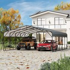 20x25ft Metal Carport W reinforced Base galvanized Steel Roof car Shelter Shade