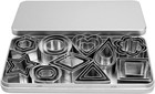 Cookie Cutters Set Stainless Steel Small Biscuit Cutter Flower Round Square