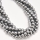 Silver Hematite Smooth Round Beads 2mm 3mm 4mm 6mm 8mm 10mm 12mm 15 5  Strand