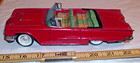 Bandai Ford Thunderbird Convertible Car Tin Friction Toy Japan In Red