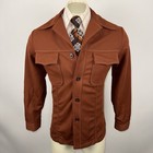 Vtg 60s 70s Leisure Jacket Polyester Suit Coat Disco Hippy Mid Mod 38 Mens Small