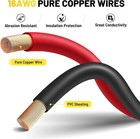 Oyviny 6ft 16awg Sae Extension Cable With Polarity Reversing Adapter  Heavy Duty