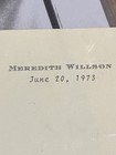 Meredith Willson Signed Poem Unique Typed Manuscript Music Man Composer Jsa Coa