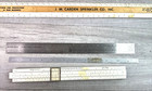 Lot Of 5 Various Engineering Rulers Wood Metal