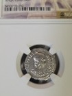 Roman Empire Coin  Plautilla Ar Denarius Silver Ngc High Grade Ancient 