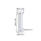 Single Hole Clevis Pins 5mm X 25mm Flat Head Zinc-plating Solid Steel Pin 12pcs