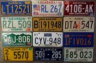 Set Of 50 United States Vintage License Plate Number Tag Lot Usa Rare 1960s-90s