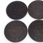 Lot Of Six  6  Canada Large Cent 1897-1901 Including Key Dates - Victoria Coins