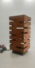Mid-century Modern Danish Teak  walnut   Wood Cut Outs Mod 24    Lamp 1970s