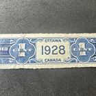1928 Canada Liquor Bottle Revenue Stamp 
