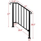 Zwinz Adjustable Handrails For Outdoor Steps Handrail Picket 2 Fits 2 Or 3