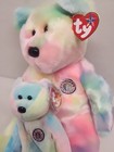 Ty Matching Pair Beanie Buddy And Beanie Baby Happy Birthday B b  Bear Plush