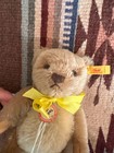 Steiff Historic Miniature Teddy Bear     Caramel  16 Cm     Mohair     With Tags   Boo