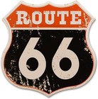 Vintage Road Signs Room Decor Retro U s  66 High Way Road Metal Tin Sign For    