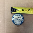 Pennsylvania 1936 Fishing License Pin