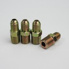 Pt1 4 Npt Male To 1 4-28 Unf Male Hydraulic Adapter Nipple Fitting Steel