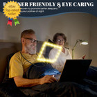 Large Magnifying Glass With Light Hands Free  Rechargeable Page Magnifier