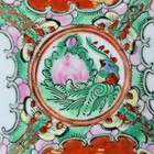 Vtg Chinese Famille Rose Medallion Canton Porcelain Plate Qianlong Mark 10 1 2 