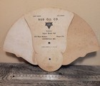 Vtg Bud Oil Co  conoco - Owensville  Mo  Hand Held Promotional Paper card Fan