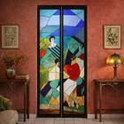 Antique Stained Glass Doors Abstract Subject Italy Xx Century Originals