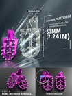  Dirt Bike Pegs motorcycle Foot Pegs Mx Foot Pedals Rests Cnc For Light Purple
