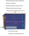 19x20 Water To Air Heat Exchanger  1  Copper Ports W  Ez Install Front Flange