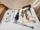 Nos Vintage Chicago Faucets Deck Mounted Porcelain Cast Iron Sink Black Chrome