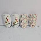 2 Pairs Soccer Shin Guards Only For Toddler Youth Kids 4 x2-1 2  Sock Insert 