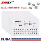 Sandent Dental Orthodontic Metal Brackets Braces Standard Mbt 022 Hooks 345 3