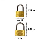 6 Pcs Small Metal Padlock 20mm-25mm Mini Brass Lock With Different Keys