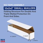 Small Box Mailers 12x2x2  White  pack Of 50  Corrugated Cardboard Box Mailer    