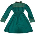 Vintage Kate Greenaway Green Polka Dot Dress Size 10 Girls