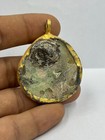 Antique Ancient Near Eastern Old Roman Glass Pendant Rare From Afghanistan