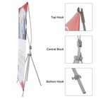 Adjustable Aluminum Stand For Banner Sizes From 20  To 31  Wide 60  To 78  High