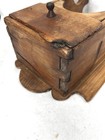 Antique Wall Box With Drawer 15 X 9 Early Hand Made Mortised  Dovetail Original