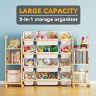 Spaceaid Toy Storage Organizer With 6 Shelves And 12 Bins  Bookshelf bookcase 