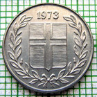 Iceland 1973 10 Aurar  Shield Of Arms Aluminium Unc Km  10a We Combine Postage