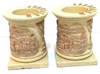 Vintage Jewish Jerusalem Shabbat Candle Holders Judaica Judaism Israel Shabbos