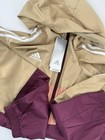 Adidas Nwt Women   s Sz L Tiro  21  Windbreaker  Beige Tone victory Crimson