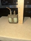 Vintage Antique Chinese Tibet Green Jade Silver Decorated Smoking Device Pipe