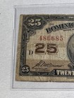 1923 Canada 25 Cents Fractional Banknote P  11b