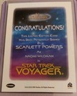 2017 Women Of Star Trek 50th Anniversary Scarlett Powers As Naomi Autograph Card